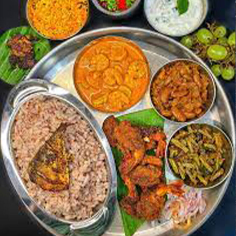 Shrimp Rice Thali